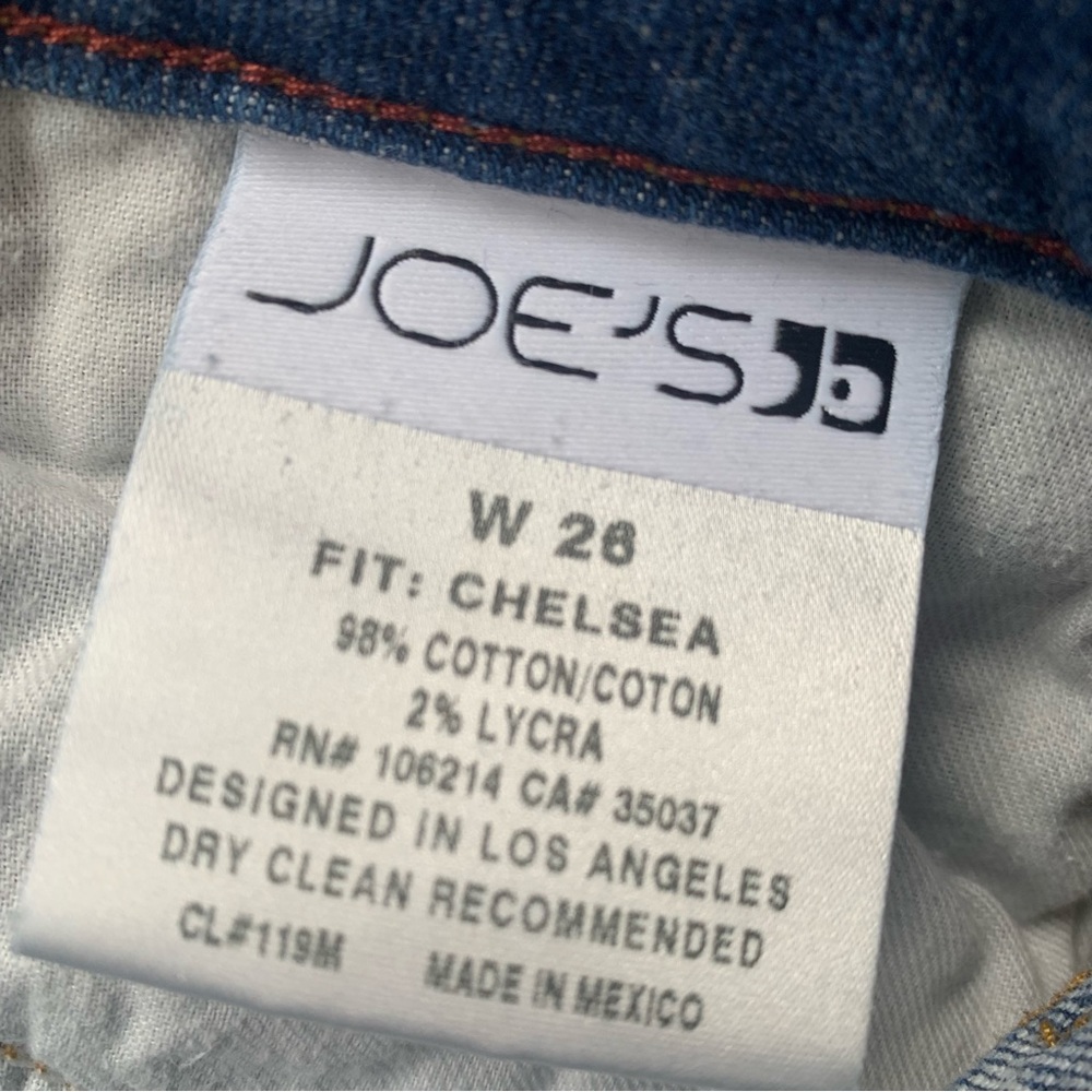JOE’S Jeans W28 Chelsea FIT Skinny Faded Shredded Crude Hem - Picture 2 of 9